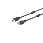HDMI Kabel, 4K, verg., Ferrit, schwarz 2m