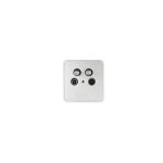 Antennendose, BK+2 SAT, Stich Rück., 1dB, 4-fach
