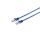 RJ45 Flachkabel m. CAT 7 Rohkabel slim blau 0,25