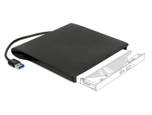 Delock Externes Gehäuse für 5.25 Ultra Slim SATA Laufwerke 9
