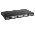 Switch 440mm D-Link DGS-1250-52XMP 4*SFP+/48*GE PoE+ retail