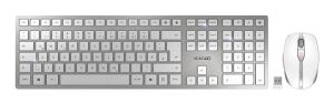 CHERRY DW9100 Wireless SLIM Maus&Tastatur DE weiß/silber
