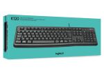 LGN Logitech K120 Wired Keyboard Black Business US Layout