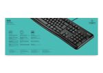 LGN Logitech K120 Wired Keyboard Black Business US Layout