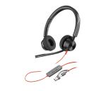HP Poly Blackwire 3320 USB-C Stereo-Headset +USB-C/A-Adapter
