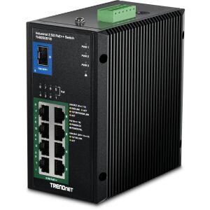 TRENDnet Industrial Switch 9-Port 2.5G PoE++ 1SFP+ DIN-Rail