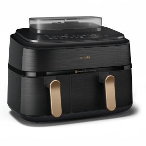 Philips Airfryer NA552 00 Dual Basket 9L 2750W black gold (NA552/00)