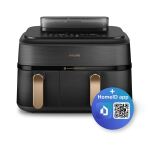 Philips Airfryer NA552 00 Dual Basket 9L 2750W black gold (NA552/00)