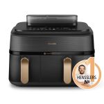 Philips Airfryer NA552 00 Dual Basket 9L 2750W black gold (NA552/00)
