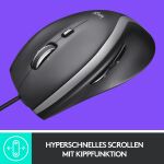 LOGITECH Maus M500S USB black 7 Tasten, USB, black