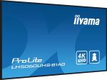 iiyama LH5060UHS-B1AG Signage-Display Digitale A-Platine 125,7 cm (49.5") LED WLAN 500 cd/m² 4K Ultra HD Schwarz Eingebauter Prozessor Android 11 24/7