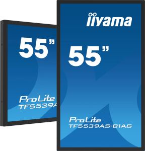 iiyama TF5539AS-B1AG Signage-Display Kiosk-Design 138,7 cm (54.6") LED 435 cd/m² 4K Ultra HD Schwarz Touchscreen Eingebauter Prozessor Android 11 24/7