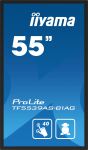 iiyama TF5539AS-B1AG Signage-Display Kiosk-Design 138,7 cm (54.6") LED 435 cd/m² 4K Ultra HD Schwarz Touchscreen Eingebauter Prozessor Android 11 24/7