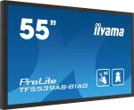 iiyama TF5539AS-B1AG Signage-Display Kiosk-Design 138,7 cm (54.6") LED 435 cd/m² 4K Ultra HD Schwarz Touchscreen Eingebauter Prozessor Android 11 24/7
