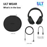 Sony WHULT900NB Kopfhörer Verkabelt & Kabellos Kopfband Anrufe/Musik Bluetooth Schwarz