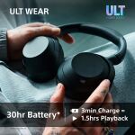 Sony WHULT900NB Kopfhörer Verkabelt & Kabellos Kopfband Anrufe/Musik Bluetooth Schwarz