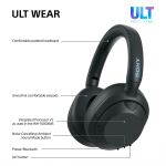 Sony WHULT900NB Kopfhörer Verkabelt & Kabellos Kopfband Anrufe/Musik Bluetooth Schwarz