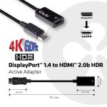 CLUB3D DisplayPort 1.4 auf HDMI 2.0b Neuware mit geöffneter Verpackung