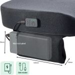 LEITZ Sitzkissen ergonom. beheizbar Powerbank NICHT inkl.,iComif,TÜV
