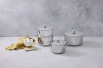 Le Creuset 3-Ply 3Ply Plus Pot Set 4-piece 4piece Stainless Steel (96605400000000)