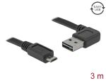 DELOCK Kabel EASY USB 2.0-A 90°gewinkelt >Micro-B St/St 3,0m