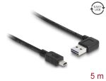 DELOCK Kabel EASY USB 2.0-A 90°gew.>Mini USB 5Pin St/St 5,0m