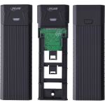 InLine USB3.2 Gen.2 USB-C zu M.2 SSD (PCIe NVMe & SATA) Gehäuse