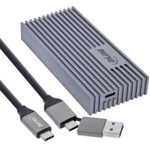 InLine USB4-Gehäuse, USB-C zu M.2 NVMe SSD, 40Gb/s, Aluminium