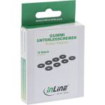 InLine Gummi Unterlegscheiben, zur Festplatten-Entkopplung, 8 Stück