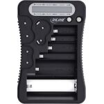 InLine Batterietester, LCD-Anzeige, universell für AA, AAA, 9V, Knopfzellen