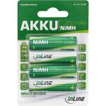InLine NiMH-Akku, Mignon (AA), 2350mAh, im 4er Blister