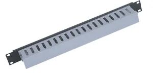 Triton RAB-VP-X02-A1 19" Kunststoffkabelkanal 1HE, einseitig, schwarz