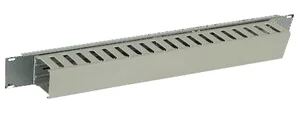Triton RAC-VP-X02-A1 19" Kunststoffkabelkanal 1HE, einseitig, grau