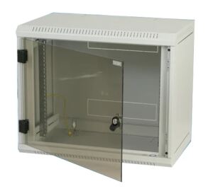 Triton RBA-09-AS4-CAX-A1 19" Wandschrank 9HE, 600x395mm, einteilig, grau