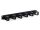 Triton RAB-VP-X21-A1 19" Kabelführungspanel 1HE, 6 Metallbügel 40x70mm, schwarz