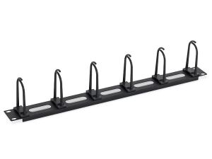 Triton RAB-VP-X16-A1 19" Kabelführungspanel 1HE, 6 Bügel mit Durchlass, schwarz