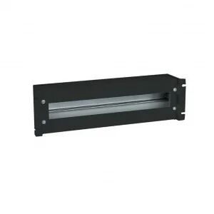 Triton RAB-JL-X02-A1 19" Schutzsch.leiste 3HE mit Hutschiene/Abdeckung, schwarz
