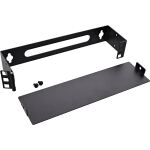 InLine 10" Mini Rack zur Wandmontage, 1HE, 7,6cm Tiefe, schwarz