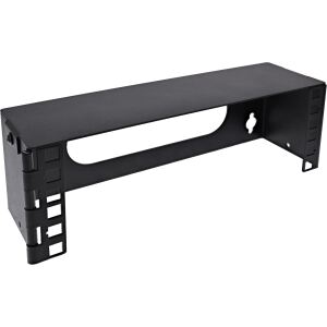InLine 10" Mini Rack zur Wandmontage, 2HE, 7,6cm Tiefe, schwarz