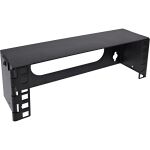 InLine 10" Mini Rack zur Wandmontage, 2HE, 7,6cm Tiefe, schwarz