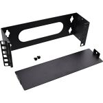InLine 10" Mini Rack zur Wandmontage, 2HE, 7,6cm Tiefe, schwarz
