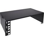 InLine 10" Mini Rack zur Wandmontage, 2HE, 15,2cm Tiefe, schwarz