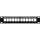 InLine 10" Leerpanel 12-fach, für Keystone Module, 1HE, schwarz