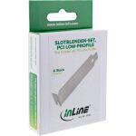 InLine Slotblenden-Set, PCI Low-Profile, Aluminium, 6 Stück