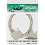 InLine Serielles Kabel, 25pol Stecker / Stecker, vergossen, 1:1 belegt, 10m