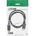 InLine DisplayPort 2.1 Kabel, UHBR20 80Gb/s, schwarz, vergoldete Kontakte, 0,5m