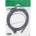 InLine Euro Netzkabel mit Schalter, CEE7/16 zu IEC-C7, schwarz, 10m