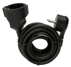 Kopp Verlängerung, Schutzkontakt-Flachstecker und Schutzkontakt-Kupplung, 3m