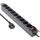 InLine 19" Steckdosenleiste, 9-fach Schutzkontakt, mit Schalter, 2m, schwarz