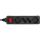 InLine Steckdosenleiste, 4-fach, 2x Schutzkontakt + 2x Euro, schwarz, 3m